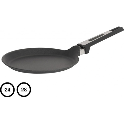 SKK titanová diamantová pánev na palačinky pevná ručka 24 cm