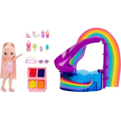 MGA Entertainment Rainbow High Комплект с малката сестричка - басейн