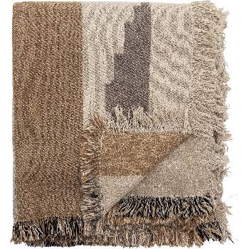 Bloomingville Шалте Maji от рециклиран материал 160 x 130 см кафяво (82062507)