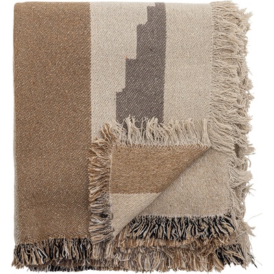 Bloomingville Шалте Maji от рециклиран материал 160 x 130 см кафяво (82062507)