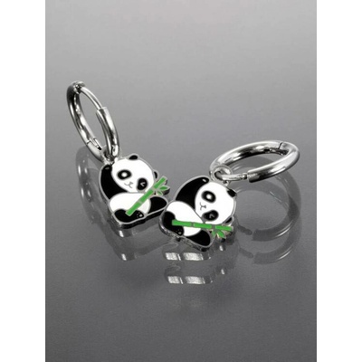 Prosperk náušnice ocelové Panda S1556