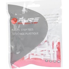 PURE 2 IMPROVE PLASTIC STEP TEES 51mm 25ks biela