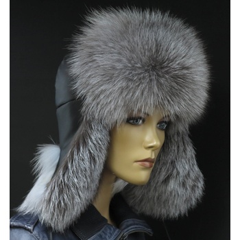 Špongr Kožešinová ušanka z polární lišky RU1 z lišky Frost