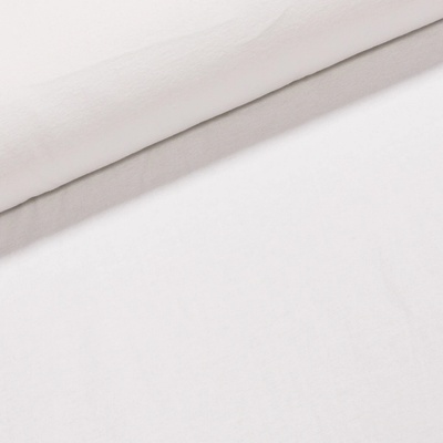 Konekt flanel bavlněný UNI M-1 jednobarevný bílý, š.160cm (látka v metráži)