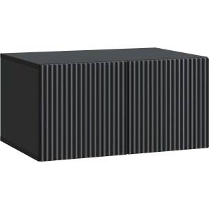 vidaXL Стенно монтиран ТВ шкаф 59, 5 x 41 x 30 см Черно (898506)