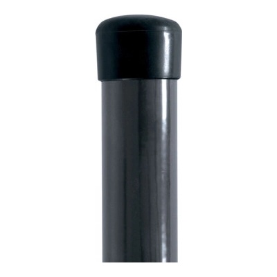 Pilecký Sloupek kulatý IDEAL Zn+PVC průměr 48 mm výška 2000 mm antracit bez příchytky
