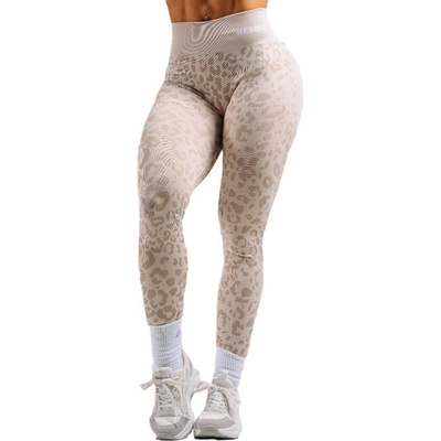 Nebbia Primal Push-Up Compression Leopard Leggings 849 cream leopard
