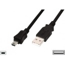 Digitus AK-300113-010-S USB Y kabel, 2xUSB 2.0, A-mini USB B, M/M, 1m