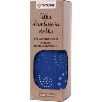 T-Tomi Bio Veľká Bambusová Osuška 120x120 Cm Ginkgo