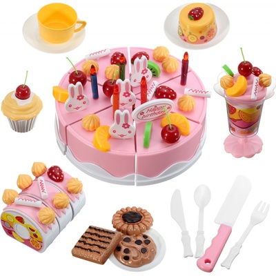 Delicious KX9745 narodeninová torta na krájanie s priemerom 14 cm 75 dielov