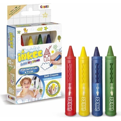 Craze INKEE Bath Crayons farebné ceruzky do kúpeľa 4 ks