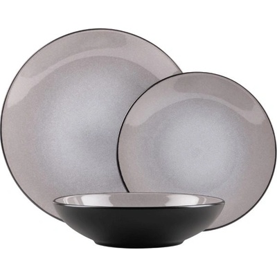 BERLINGERHAUS BH-10002 Jedálenská sada tanierov Taupe Collection lesklá 18 ks