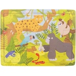 Bigjigs Toys Детски дървен пъзел в рамка Bigjigs - Джунгла (BJ222) - ozone
