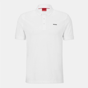 Hugo Мъжка блуза с яка Hugo Donos Polo Shirt Mens - White