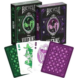 The United States Playing Card Company Колекционерски карти за игра Bicycle Disney Villains, Green/Purple