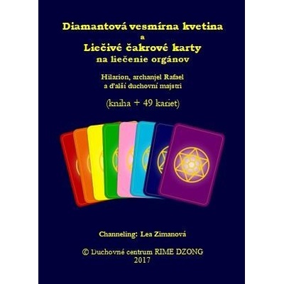 Diamantová vesmírna kvetina a liečivé čakrové karty na liečenie orgánov
