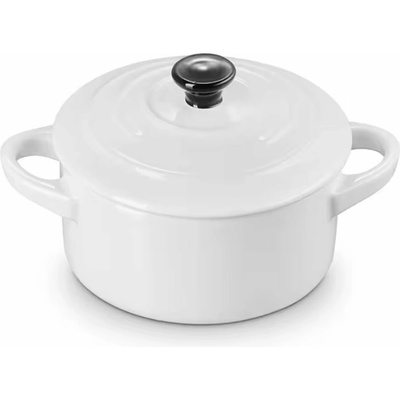 Le Creuset mini hrniec 10 cm/ 0,25 l biely