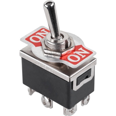 CABLETECH Páčkový prepínač KN3(C)-202 ON-ON DPDT 6 pin L-PRK0031-2