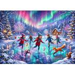Bluebird Puzzle - Puzzle A Magical Night on the Frozen Lake - 300 piese