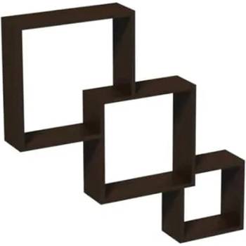 Image 1 of DOMAX ЕТАЖЕРКА КОМПОЗИЦИЯ fis 1 650х650х100мм ВЕНГЕ (67314 , 66650)