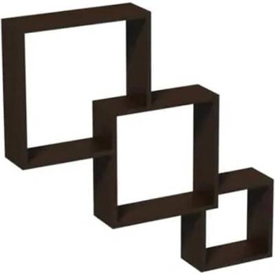 DOMAX ЕТАЖЕРКА КОМПОЗИЦИЯ fis 1 650х650х100мм ВЕНГЕ (67314 , 66650)