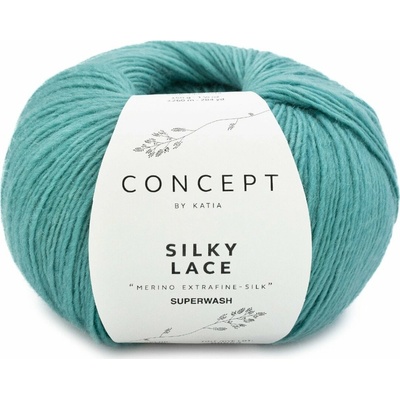 SILKY LACE Katia Farby SILKY LACE: 190 malachitová
