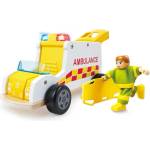Hape Детска дървена линейка Hape - Rapid Response, 4 части (H3091)