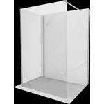 Mexen Kioto параван за душ кабина Walk-in 140 x 120 cm, прозрачен, матов никел - 800-140-212-97-00-120 (800-140-212-97-00-120)