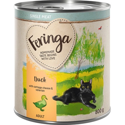 Feringa Single Meat Menu kačacie s cottage syrom a valeriánou lekárskou 12 x 0,8 kg