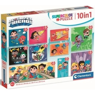 Clementoni Пъзел Clementoni 10 в 1 - Ди Си Комикс (20272)