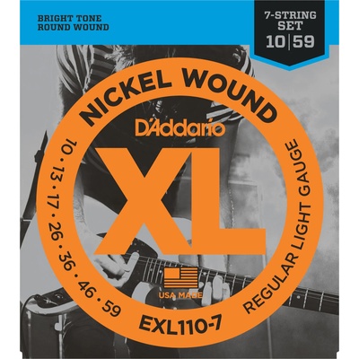D'Addario EXL110-7 Струни за електрическа китара (EXL110-7)