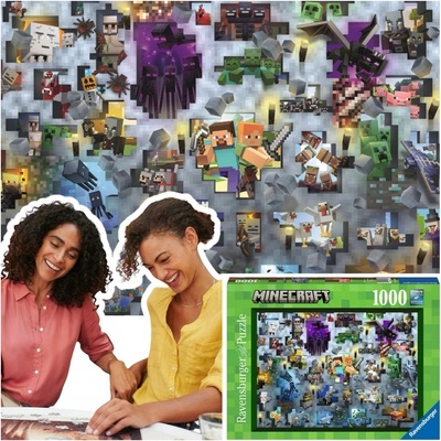 RAVENSBURGER Challenge: Minecraft 1000 dílků