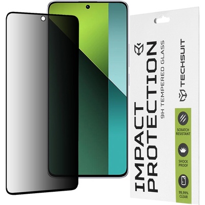 Techsuit Протектор за Xiaomi Redmi Note 13 Pro 5G / Poco X6 - 111D Privacy Full Glue - Черен