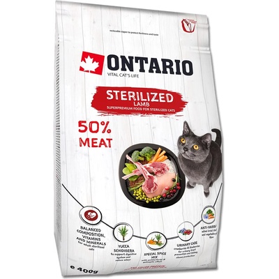 ONTARIO Cat Sterilised Lamb 400 г