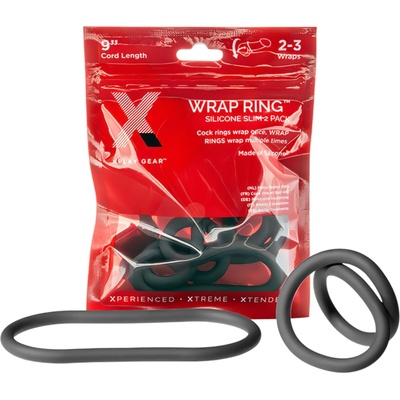 Perfect Fit Brand Висококачествена тънка пенис-кръг 22см - черен