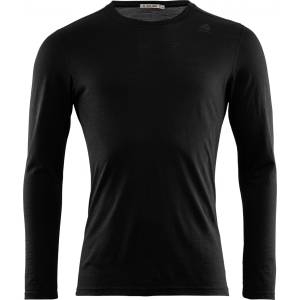 Aclima Мъжко мериносово термобельо Aclima Lightwool Undershirt Long Merino base layer - Jet Black (015-1266-0114)