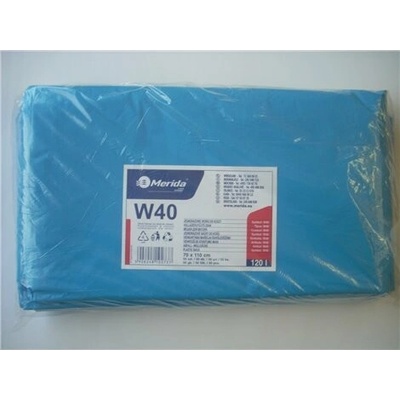 Merida Vrecia na odpadky LDPE 38µm 120 l modré 50 ks/b W40N