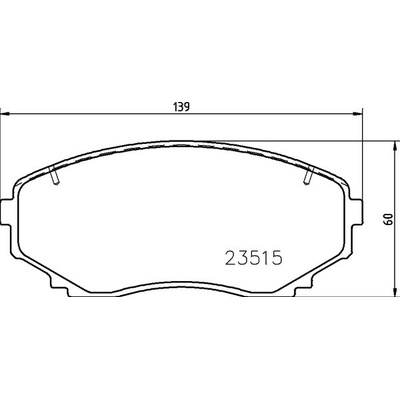 Sada brzdových destiček, kotoučová brzda BREMBO P 54 059