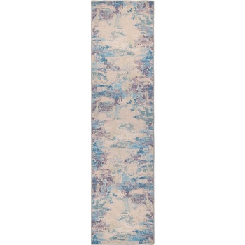 Flair Rugs Синьо-лилава пътека със смес от рециклирани влакна подходяща за пране 60x230 cm Reid - Flair Rugs (503119376020)