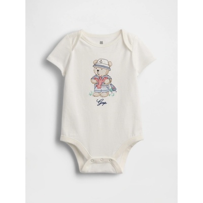 GAP Baby body Brannan Bear Bílá
