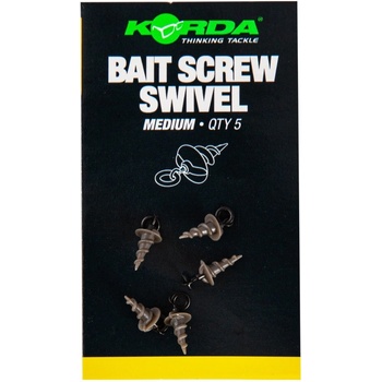 Korda obratlík micro ring swivel bait screw medium 5 ks