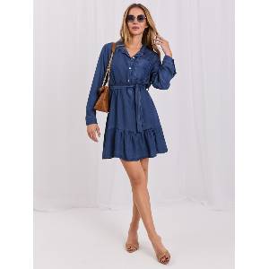 Italy Moda Дамска ежедневна рокля модел 3679.52P Italy Moda цвят тъмносин