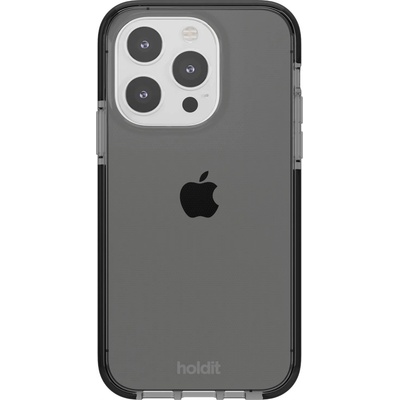 Holdit Гръб Holdit Seethru Case за iPhone 14 Pro - Черен