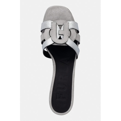 Furla чехли с нисък ток дамски от кожа Cilindro (YL25CIL.BX4523.4976S)