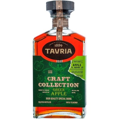 Tavria Strong drink CRAFT COLLECTION Apple 30% 0,5 l (holá lahev)