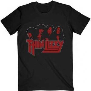 Thin Lizzy Band Photo Logo Black 2XL Риза (TLTS08MB05)