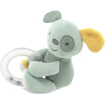 Lorelli Бебешка дрънкалка с ринг Lorelli - Natural, куче, зелено (10191370009)