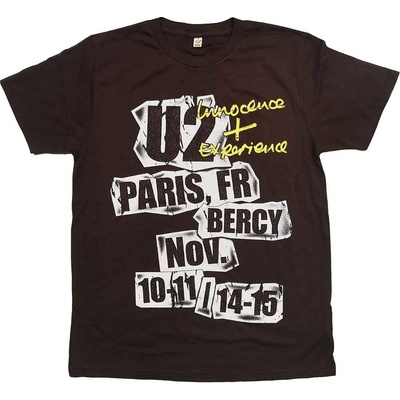 U2 tričko I+E Paris Event 2015 hnedé