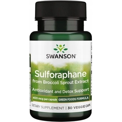 Swanson Sulforafan Brokolicové Klíčky 400 mcg 60 kapslí