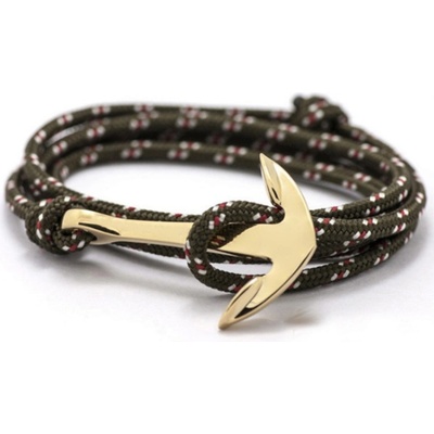 Amparo Miranda Náramok lodné lano s kotvou 0554 hnedá